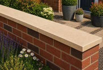 275mm Flat Coping Stones Sandstone